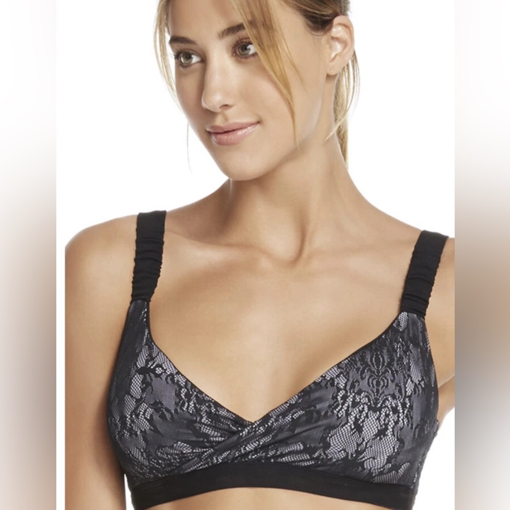 Fabletics lilac jasmin lace running yoga gym workout bra/ SzXS